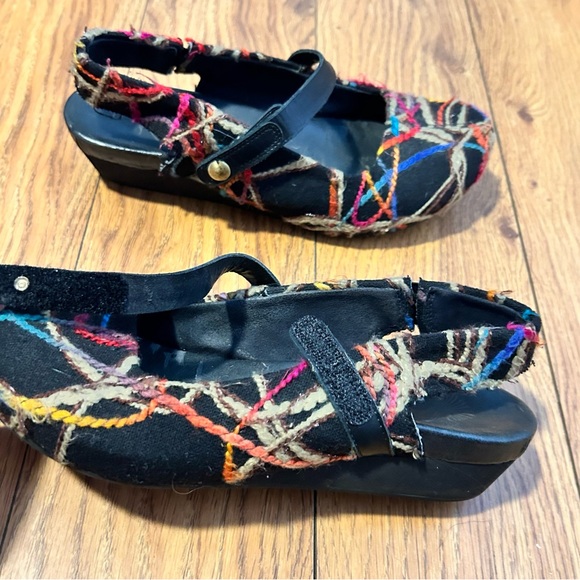 OTBT Salem Slingback Clogs Black Multicolored | Ladies Size 8 - Picture 5 of 10